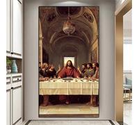 Diamond Painting Kit Completo La última cena, 5D Paisaje Pintura de Diamante Adultos, DIY Bordado Punto de Cruz Cuadros de Diamantes, para Decoración de La Pared Del Hogar, Oficinas, Regalos B-3992