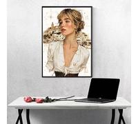 Diamond Painting Kit Completo Mujer, Kit de Pintura de Diamantes de Punto de Cruz para Adultos, Arquitectura Diamond Painting Manualidades Adultos para Cuadros Decoracion Salon 100x200CM PjY12120 3-N