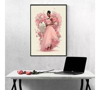 Diamond Painting Kit Completo Mujer, Kit de Pintura de Diamantes de Punto de Cruz para Adultos, Flor Diamond Painting Manualidades Adultos para Cuadros Decoracion Salon Modernos 40x50cm PjY3554 3-X