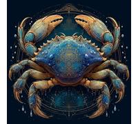 Diamond Painting Kit Completo, Pintura de Diamante 5D DIY para Adultos Principiantes, Cuadros de Diamantes Brillantes para Decoración de Hogar, Mosaicos de Arte con Cristales, EscorpióN, 90x90cm J-844