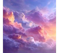 Diamond Painting Kit Completo, Pintura de Diamante 5D DIY para Adultos Principiantes, Cuadros de Diamantes Decoración de Hogar, Mosaicos de Arte con Cristales, El SueñO De Las Nubes, 40x40cm J-963