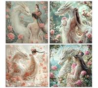 Diamond Painting Kit Hermoso dragón ", Pintar Diamantes Kit 30x30cm f-559