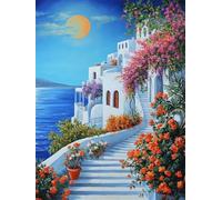 Diamond Painting Kit Paisaje 5D DIY Diamond Art Océano Cuadro Diamantes 40x60cm Pintura de Diamante Kit Completo para Adultos NiñOs, Punto de Cruz Dimond Puzzle Art para Decoracion Hogar Mural G-583