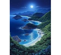Diamond Painting Kit Paisaje 5D DIY Diamond Art Océano Cuadro Diamantes 90x120cm Pintura de Diamante Kit Completo para Adultos NiñOs, Punto de Cruz Dimond Puzzle Art para Decoracion HogarG-620