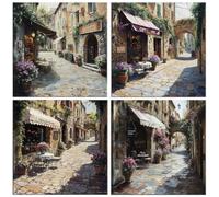 Diamond Painting Kit Paisaje callejero, Pintar Diamantes Kit 60x60cm f-432