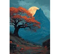 Diamond Painting Kit Paisaje Diamond Painting Adultos áRbol 5D Manualidades Adultos, 90x120cm DIY Punto de Cruz Cuadro Diamantes, Cristal Art Pintura Diamante Kit Completo, Decoracion Hogar -TL51V3