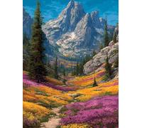 Diamond Painting Kit Paisaje Diamond Painting Adultos MontañAs Y RíOs 5D Manualidades Adultos, 40 x 55 cm DIY Punto de Cruz Cuadro Diamantes, Cristal Art Pintura Diamante Completo, Decoracion -TL4481