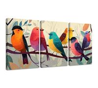 Diamond Painting Kit Pájaro, 3pcs Set 5D Bricolaje Diamond Painting 45x60cm Árbol Taladro Completo Cuadrado Cristal Bordado Punto de Cruz, Diamante Pinturas Lienzo Artes Decoración de Hogar 2S-537