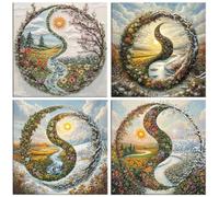 Diamond Painting Kit Plantas florales, Pintar Diamantes Kit 80x80cm f-395