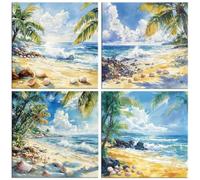 Diamond Painting Kit Vista al mar, Pintar Diamantes Kit 80x80cm f-250