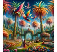 Diamond Painting Kits,5D Jardín Aristocrático diamond paintings Manualidades para Adultos,DIY Round Cristal Rhinestones Bordado Punto de Cruz Diamante Painting Kits para Decor de Pared 40x40cm
