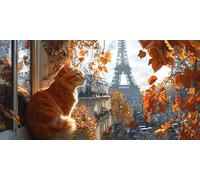 Diamond Painting Kits for Adults 5D DIY Diamond Art Gato Manualidades Adults Gem Art Kits Completo Punto de Cruz Puzzle Dibujos Regalo Accesorios for Beginners Torre De Hierro Decor 30x60cm J0K-194