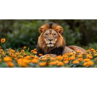 Diamond Painting Kits for Adults 5D DIY Diamond Art León Manualidades Adults Gem Art Kits Completo Punto de Cruz Puzzle Dibujos Regalo Accesorios for Beginners Crisantemo Decoracion 30x60cm J0K-86