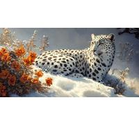 Diamond Painting Kits for Adults 5D DIY Diamond Art Leopardo Manualidades Adults Gem Art Kits Completo Punto de Cruz Puzzle Dibujos Regalo Accesorios for Beginners Animal Decoracion 30x60cm J0K-199
