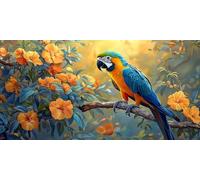 Diamond Painting Kits for Adults 5D DIY Diamond Art Loro Manualidades Adults Gem Art Kits Completo Punto de Cruz Puzzle Dibujos Regalo Accesorios for Beginners Flor Decoracion de Pared 30x60cm J0K-91