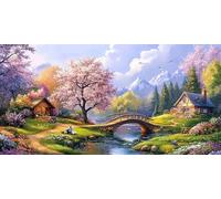 Diamond Painting Kits for Adults 5D DIY Diamond Art Puente Manualidades Adults Gem Art Kits Completo Punto de Cruz Puzzle Dibujos Regalo Accesorios for Beginners Cabaña Decoracion 80x160cm J0K-669