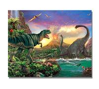 Diamond Painting Kits Full Drill DIY 5D Diamond Embroidery Large Size Tyrannosaur Dinosaurs 30x40cm/12 * 16in Cross Stitch Adult/Kid Crystal Rhinestone Diamond Art Craft for Home bedroom Wall Decor