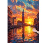 Diamond Painting Kits Londres, 5D Diamond Painting Kit Completo, Paisaje Pintura de Diamante 60x80 cm para Principiante, DIY Manualidades Adultos, Dibujos con Diamantes para Decoracion Pared, J-61