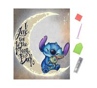 Diamond Painting Kits Stitch Diamond Art Kits for Kids Adults Round Full Drill 5D DIY Gem Art Cross Stitch Crystal Rhinestone Pictures Handmade Arts H