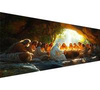 Diamond Painting La úLtima Cena Diamond Painting Adultos 50x100cm Cueva Pintura De Diamante,5D Diy Dibujos Diamantes Artigianale,Punto De Cruz Manualidades Adultos Kit DecoracióN Pared Hogar Q1-727