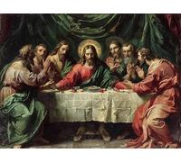 Diamond Painting La úLtima Cena Diamond Painting Adultos Hombre, 5D DIY Manualidades Adultos Kit Punto de Cruz, Cuadro Diamantes Cristal Artes Bordado Kit, Decoracion Navidad Regalo 100x130cm 3-5981