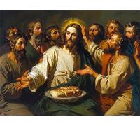 Diamond Painting La Última Cena Diamond Painting Niños 70x50cm, 5D Pintura Diamante Adultos Kit Completo, Manualidades Adultos DIY Punto de Cruz Bordado Mosaico Kit, Decoración Hogar (Hombre) 927z-s