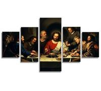 Diamond Painting La última cenaDiamond Painting 5 Pezzi Familia DIY Pintura de Diamante Kit Manualidades Adultos, 5D Creart Embroidery Pintura Diamante para Decoración Pared Hogar 175x90cm, Model974