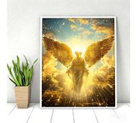 Diamond Painting Lager Mujer Ala Pintura de Diamante para Adultos y Niños, Diamond Painting Kit Completo Accesorios DIY 5D Cuadro Punto de Cruz Bordados Manualidades Decor 30 x 40 cm PjY1779 K-6