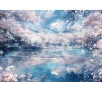 Diamond Painting Lago Diamond Painting Adultos Paisaje Diamond Art club, Pintura Diamante Kits por Número,Diamante Rhinestone Bordado de Arte Painting para Decoración Hogar Regalos 90x120cm -L300