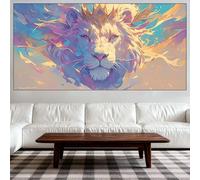 Diamond Painting León Diamond Painting 30x60cm, 2026 New Bricolaje Animal Pintura Diamante para Adultos, Diamantes Cristal Artes Bordado Punto de Cruz Pintar por Numeros, Decoración Hogar Regalo QO-84