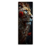 Diamond Painting León Diamond Painting Adultos Grande XXL 120x40cm, Pintura de Diamante Rosa Dibujos con Diamantes, 5D DIY Mosaicos Infantiles Kit Bordado para Decoracion Hogar Pared Regalo F1-964