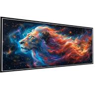 Diamond Painting León Diamond Painting Adultos Grande XXL 50x100cm Pintura de Diamante Hermoso Diamantes para Manualidades, 5D DIY Punto de Cruz Diamante Set para Decoracion Hogar Pared Regalo P1-278