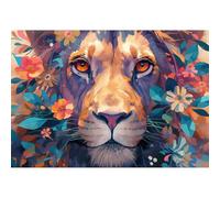 Diamond Painting León Diamond Painting Kit Completo 80x120cm, 2026 New 5D Flor Pintura Diamante para Niños, DIY Diamantes Cristal Artes Bordado Punto de Cruz Pintar por Numeros Adultos Regalo XW-O114Y