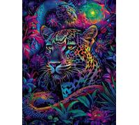 Diamond Painting Leopardo Diamond Painting Adultos, 5D Cuadro Diamantes Serpiente Pintura Diamante Manualidades Niños, DIY Crystal Bordado Punto de Cruz Kit Completo, Decoración Hogar 90x120cm 6X-983