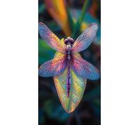 Diamond Painting LibéLula, 5D Diamond Painting Kit Insecto, 5D Cuadro Diamantes Embroidery Kit Pintura Diamante Bordado Principiantes DIY Full Drill Round per Decorazioni Casa Pareti 70x140cm 6-456984