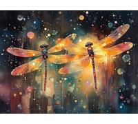 Diamond Painting LibéLula Diamond Painting Adultos, Pintura Diamante Insecto Pintura de Diamantes 5D DIY bordado Punto de Cruz Manualidades para Adultos, Decoracion Hogar 130 x 100 cm -lsy25010XR