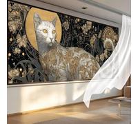 Diamond Painting Lindo Diamond Art Dibujos con Diamantes 90x180 cm,Cuadro Pintura Diamante Kit Completo Punto de Cruz DIY Mosaico Cristal Pintura por Numeros,Decoracion Pared Mujer Regalos Gato C-564