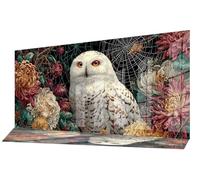 Diamond Painting Lindo Diamond Art Dibujos con Diamantes 90x200 cm,Cuadro Pintura Diamante Kit Completo Punto de Cruz DIY Mosaico Cristal Pintura por Numeros,Decoracion Pared Mujer Regalos Búho C-738