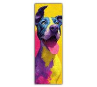 Diamond Painting Lindo Diamond Painting Adultos Perro Cuadro Diamantes 5D, Pintura de Diamante, Kit de Manualidades para Adultos, DIY Cristal de Estrás Pintura para Decoración Pared 130x65cm 0R-998