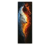 Diamond Painting Lobo Diamond Painting Adultos Grande XXL 180x60cm, Pintura de Diamante Misterioso (1) Dibujos con Diamantes, 5D DIY Mosaicos Infantiles Kit Bordado para Decoracion Hogar Pared F1-967