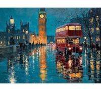 Diamond Painting Londres Pintura Diamante Paisaje Diamond Painting Adultos 5D DIY Punto de Cruz Diamante Manualidades Adultos Kit para Decoracion Habitacion Hogar, Regalo Mujer 50x40cm -zjn25011W2