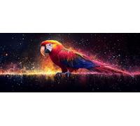 Diamond Painting Loro Diamond Painting Adultos, Pintura Diamante Animal Patrón 5D DIY Punto de Cruz Diamante Dibujos con Diamantes Manualidades Adultos, Decoracion Pared, Regalo 90 x 180 cm -yym2603T8
