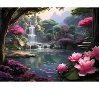 Diamond Painting Loto 5D Diamond Painting Adultos Caer Pintura Diamante Manualidades Bordado de Punto de Cruz Kit Completo para Niños, DIY Mosaico Cristal Art Kit, Decoracion Hogar 60x80cm G-480
