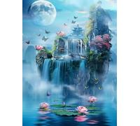 Diamond Painting Loto Pintura Diamante Mundo maravilloso Diamond Painting Adultos 30x40cm, 5D Dibujos con Diamantes Manualidades Niños, DIY Punto de Cruz Kit Completo, Decoración Hogar Regalo H5-859