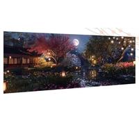 Diamond Painting Luna, Diamond Painting Adultos Escena Nocturna DIY Pintar por Numeros Kit for Niños Beginners, Square Full Drill Dibujos con Diamantes Art, Decoración De Pared Del Hogar 30x70cm T1095