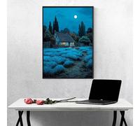 Diamond Painting Luna Kit de Pintura de Diamantes para Adultos Casa 5D DIY Pintura Diamantes de Imitación de Cristal Artes, Diamond Painting para Paredes del Hogar Decor, Regalos 30x40cm PjY583 K-2