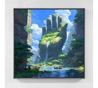 Diamond Painting Mano Pintura Diamante Adultos, Cuadros de Diamantes Caer Diamond Art Kit, Hazlo tú Mismo 5D Cristal Piedras Punto de Cruz Puzzle de Diamantes per Decoración de Pared 50x50cm rd69-3b