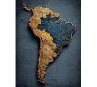 Diamond Painting Mapa del Mundo Diamond Painting Adultos, Pintura Diamante Mapa Patrón 5D DIY Punto de Cruz Diamante Dibujos con Diamantes Manualidades Adultos para Decoracion Pared 60x80CM -yym2507PU