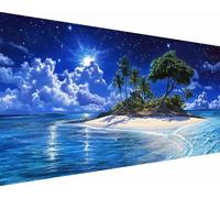 Diamond Painting Mar Diamond Painting Adultos, Nube Pintura Diamante Niños DIY 5D Cristal Strass Punto de Cruz Puzzle de Diamantes Manualidades Kit Completo, Decoración Hogar Regalos 70x140cm uj6-b7