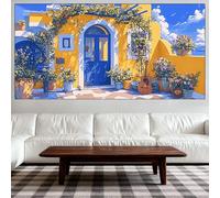 Diamond Painting Mar Egeo Diamond Painting Grande 100x200cm, 2026 New Bricolaje Arquitectura Pintura Diamante para Adultos, Diamantes Cristal Artes Bordado Punto de Cruz Pintar por Numeros, QO-426